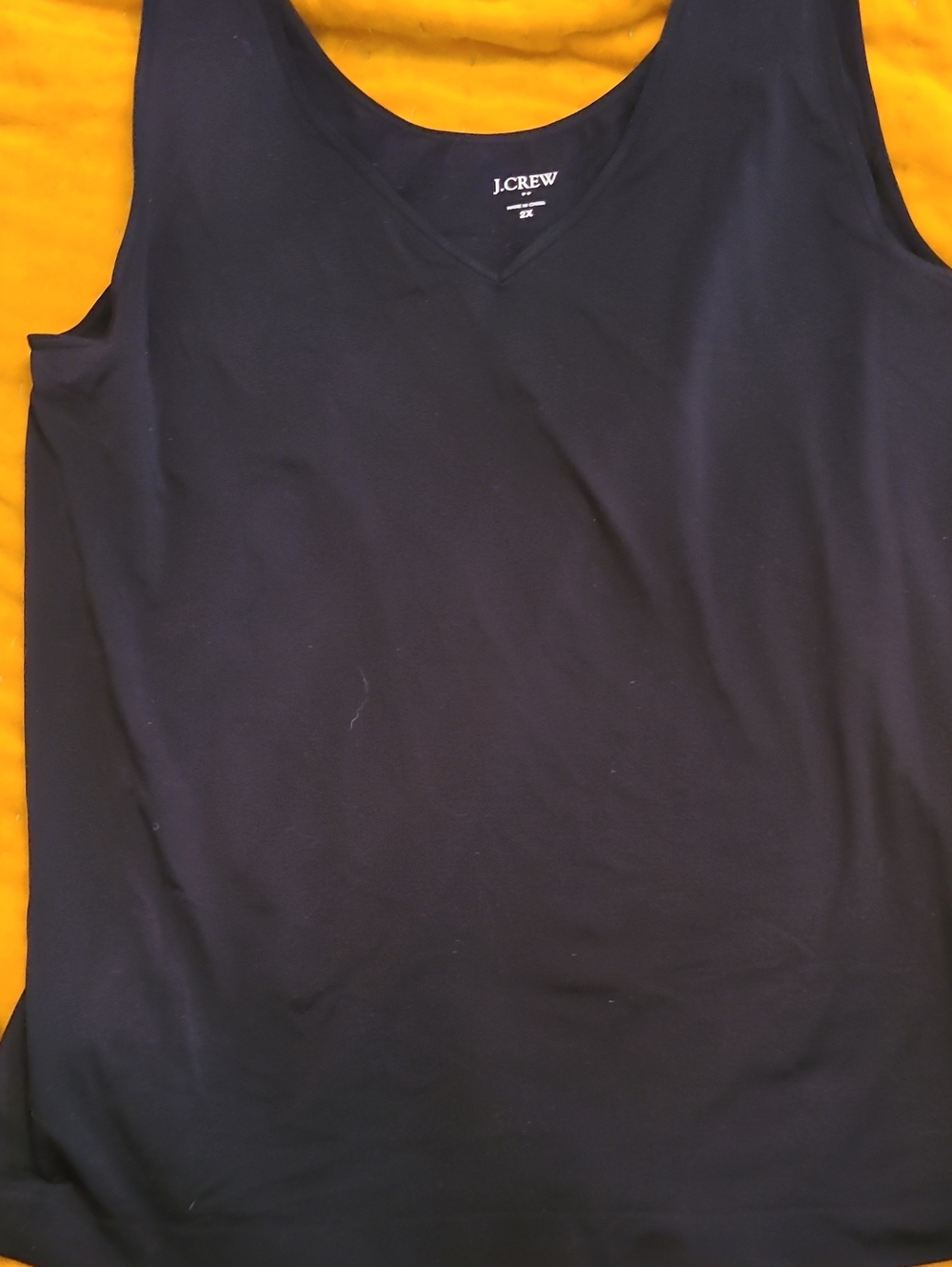 J. CREW Black Stretch V Neck